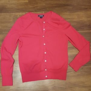 Lands' End Supima Cotton Cardigan, pink
